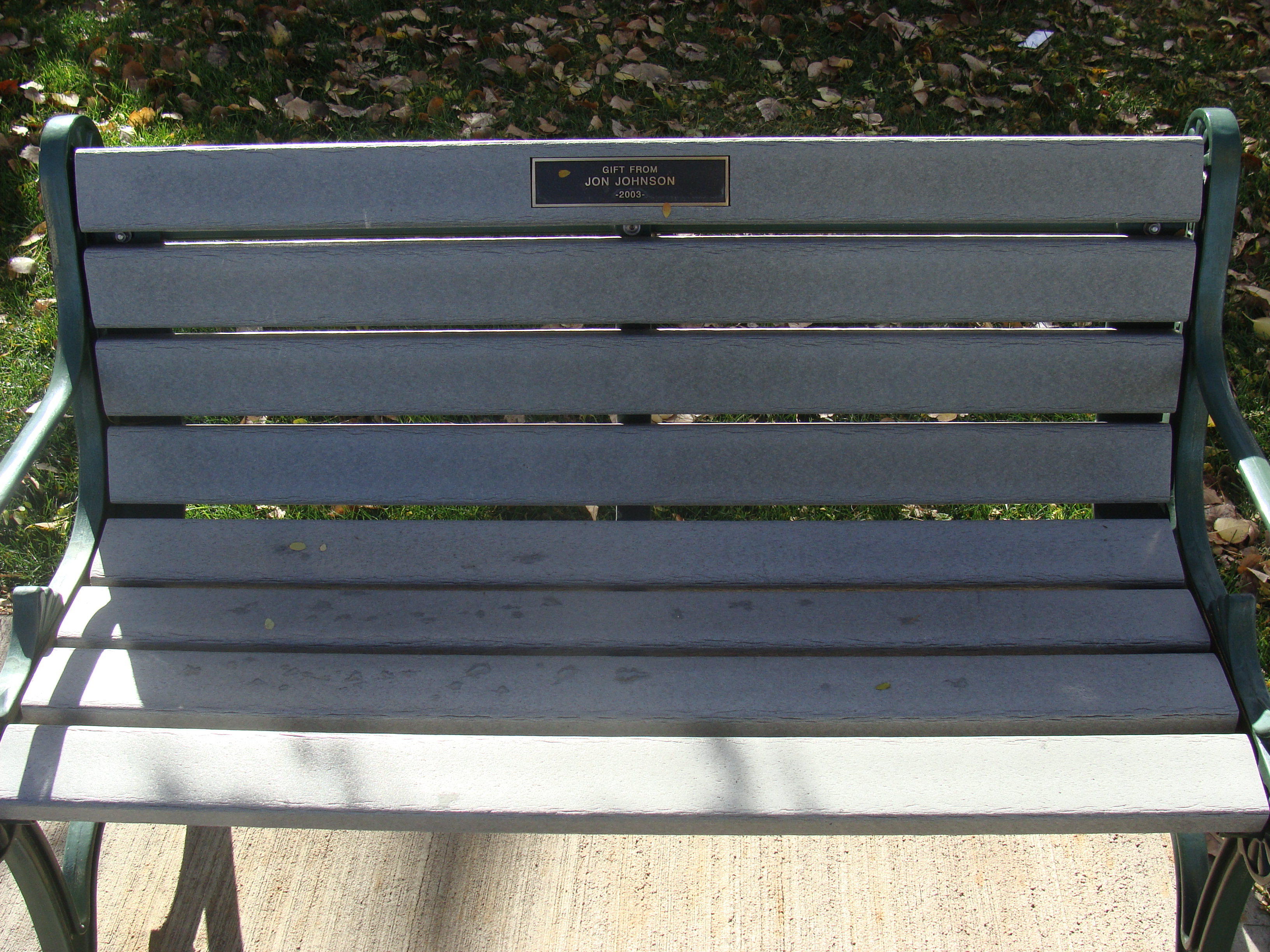 Memorial Bench Program
