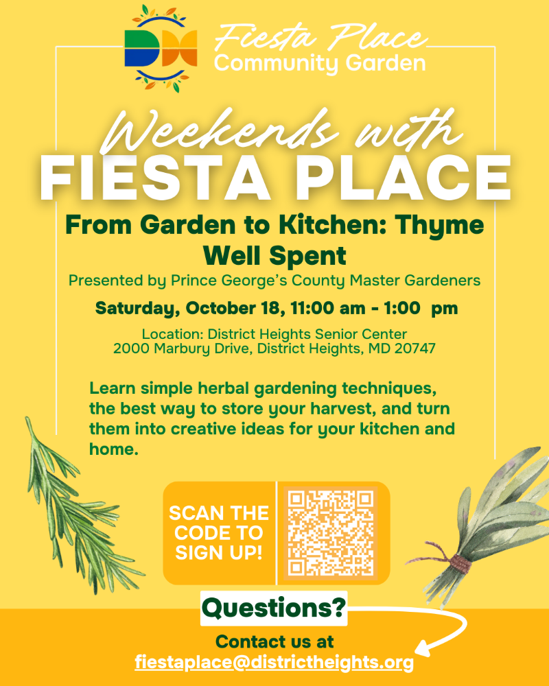 Weekends with Fiesta Place: From Garden to Kitchen: Thyme Well Spent