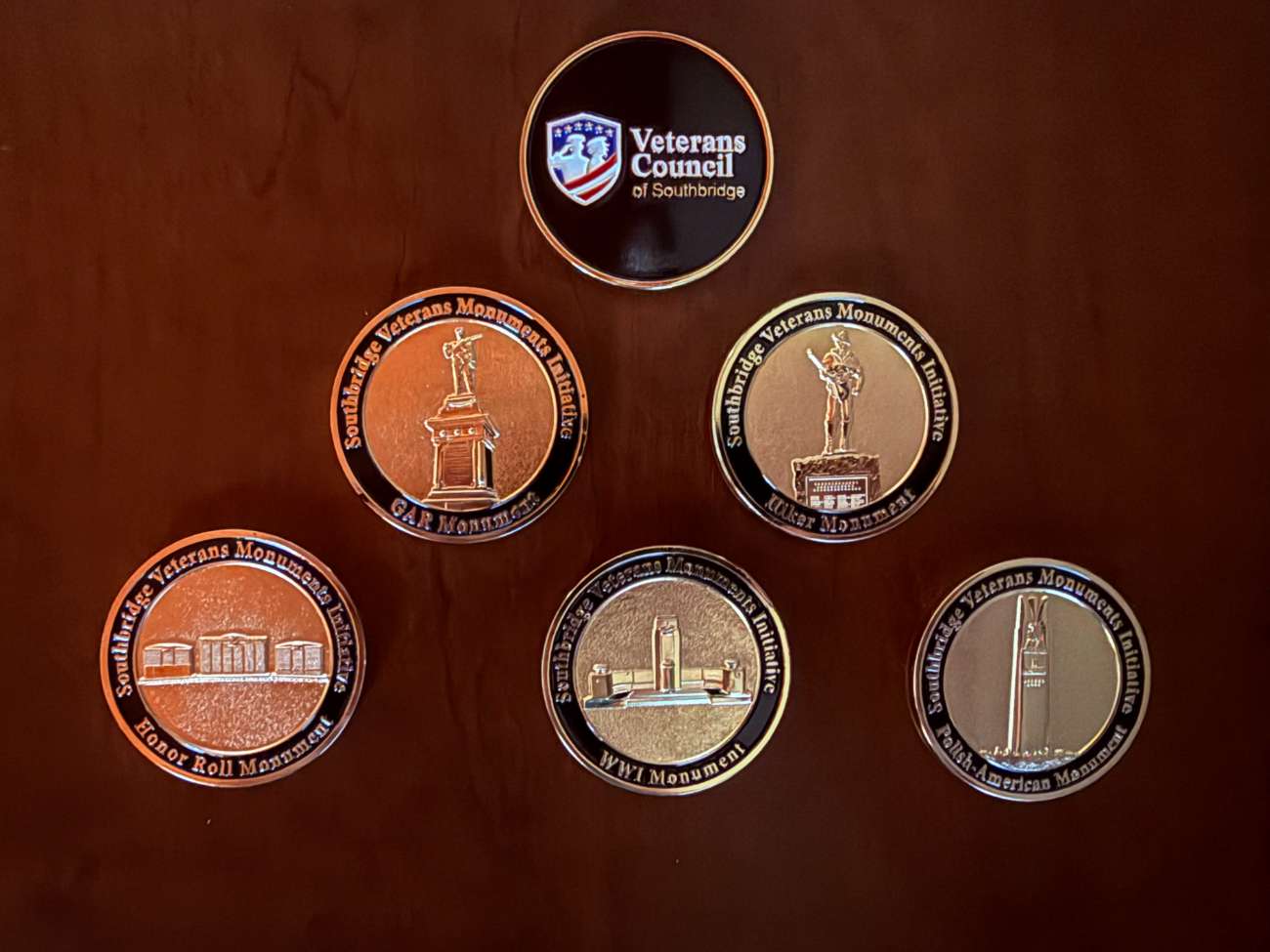Southbridge Veterans Monuments Commemorative Coins