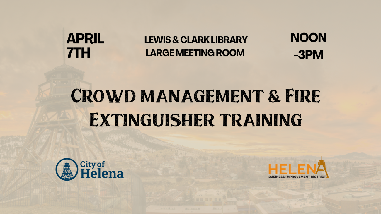 Crowd Management & Fire Extinguisher Training (April 7th)