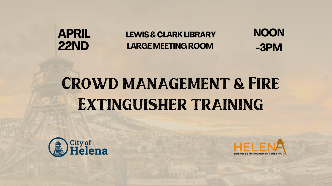 Crowd Management & Fire Extinguisher Training (April 22nd)