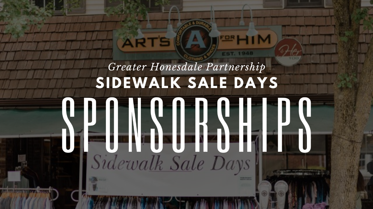 Honesdale Sidewalk Sale Days Sponsorship Opportunities 