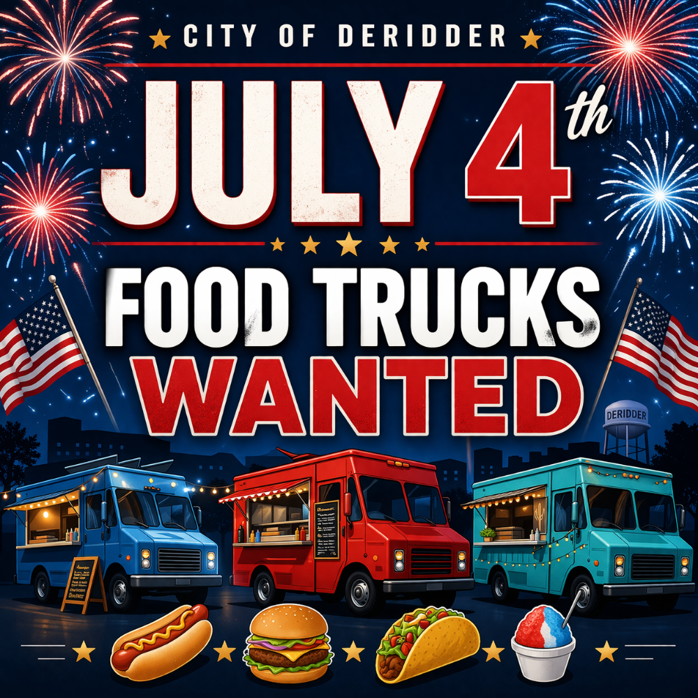 Food Truck Interest Application - City of DeRidder's July 4 Celebration America250