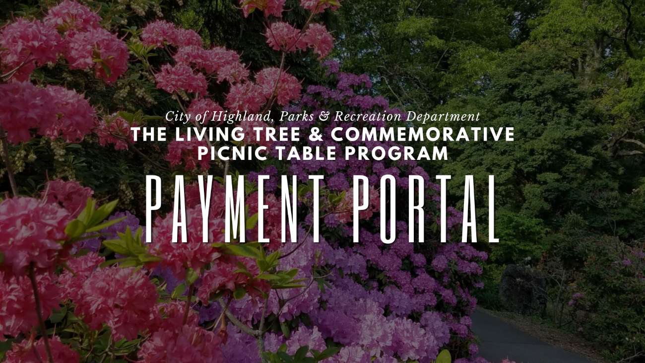 The Living Tree & Commemorative Picnic Table Program Payment Portal