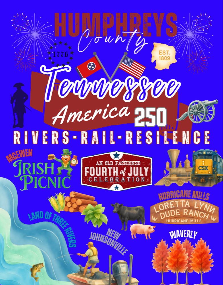 Humphreys County TN America 250th Commemorative T-Shirt Fundraiser