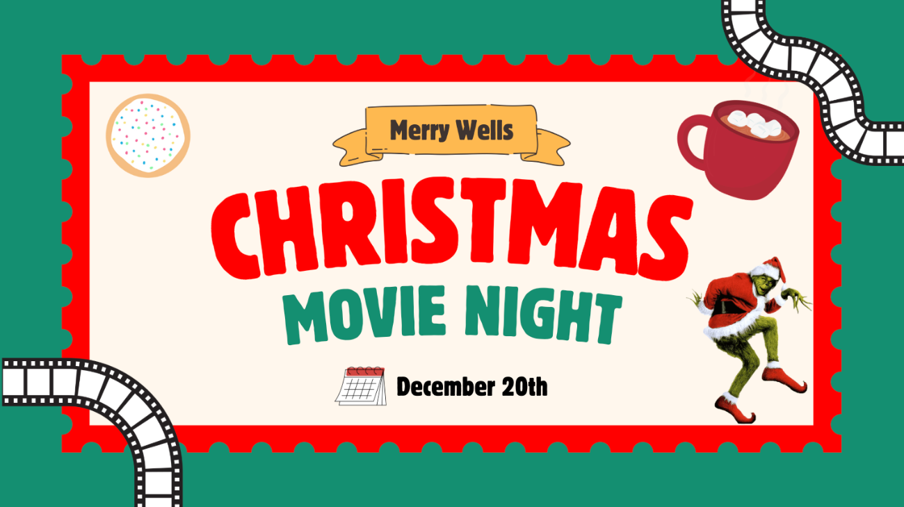 Merry Wells Christmas Movie Night in Poston Plaza