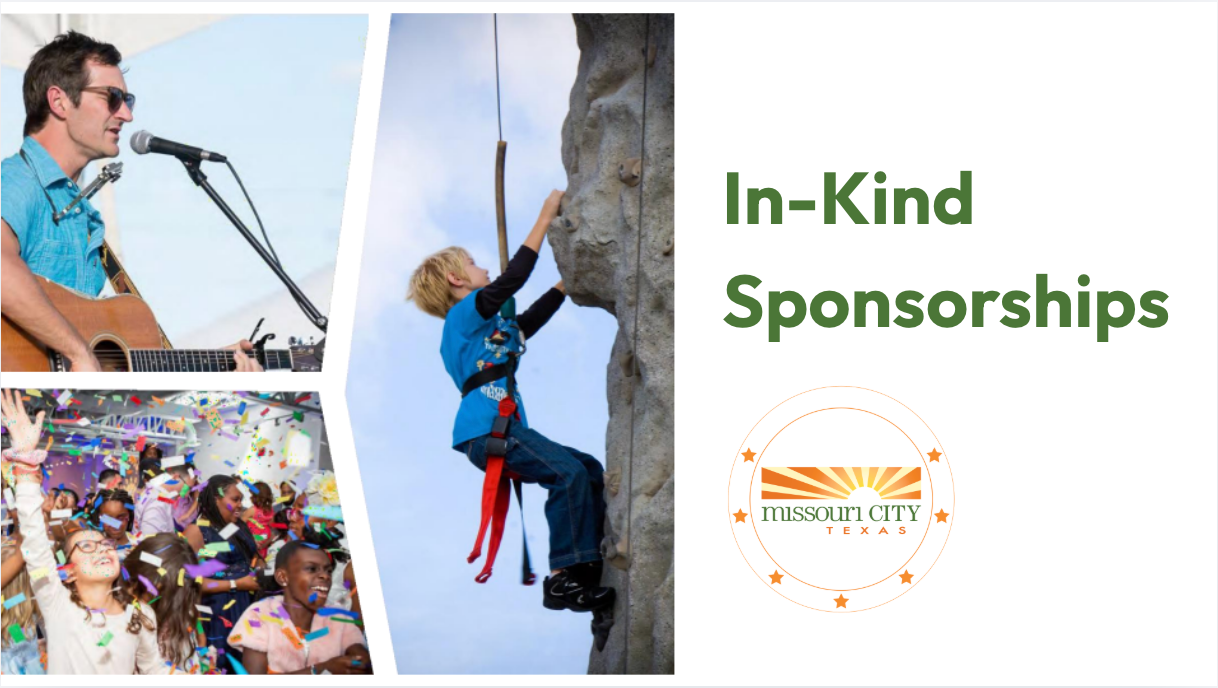 Missouri City In-Kind Sponsorships