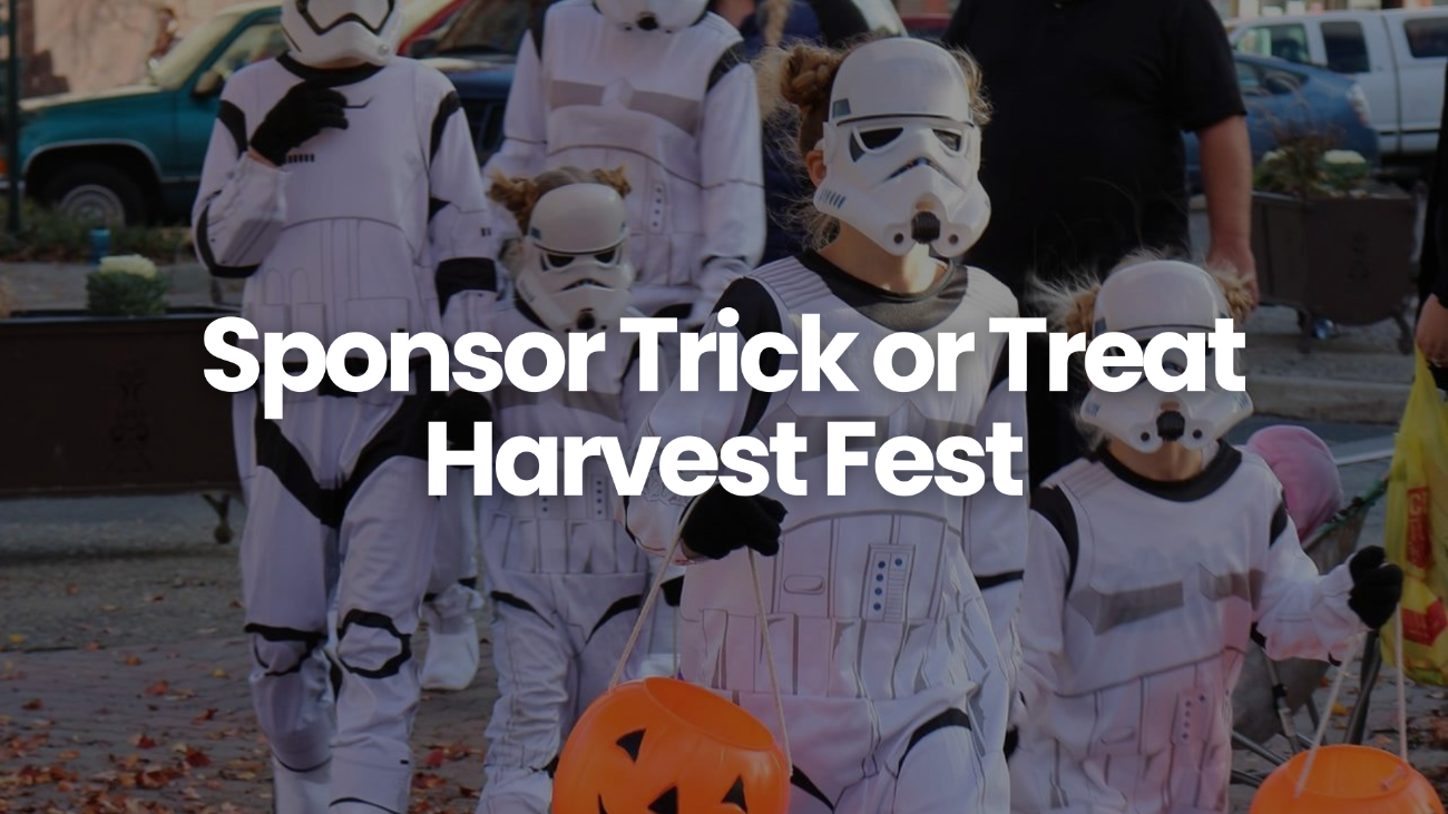 Trick or Treat Harvest Fest Sponsorship Opportunities