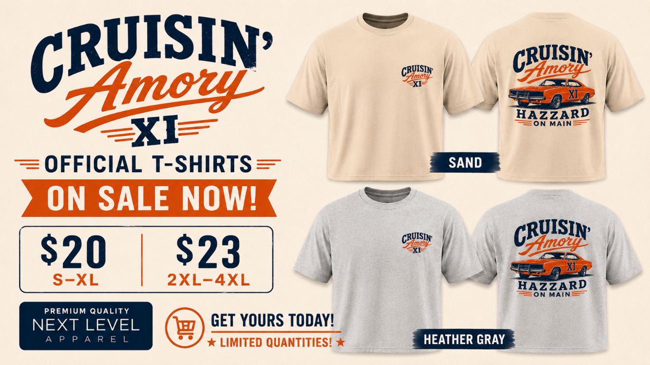 Cruisin' Amory XI Official Tshirt