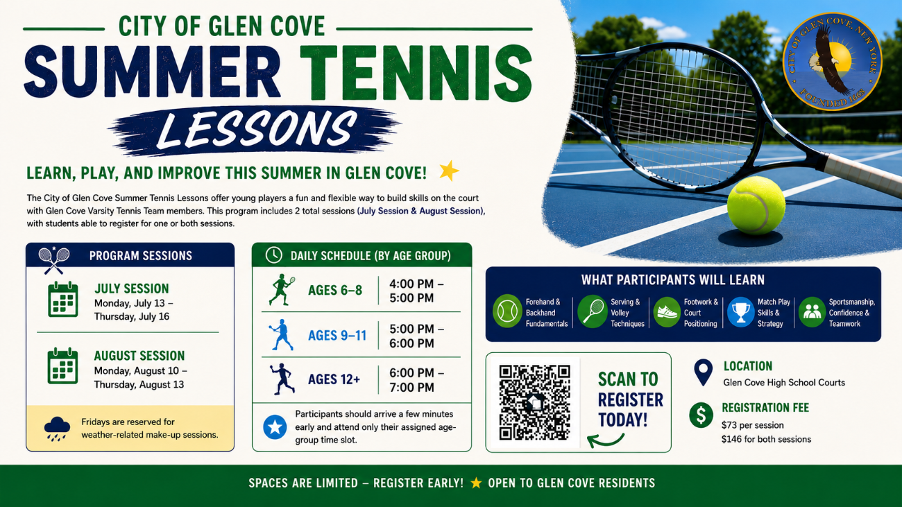 🎾 Summer Tennis Lessons Registration