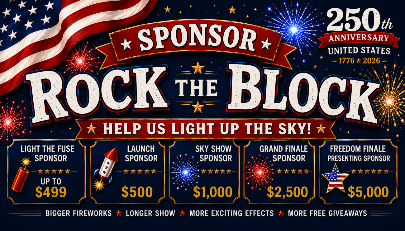 Sponsor Rock the Block for 250th Celebration!