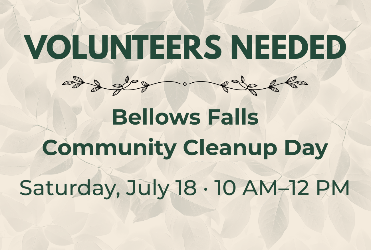Bellows Falls Community Cleanup Day Volunteer Sign-Up