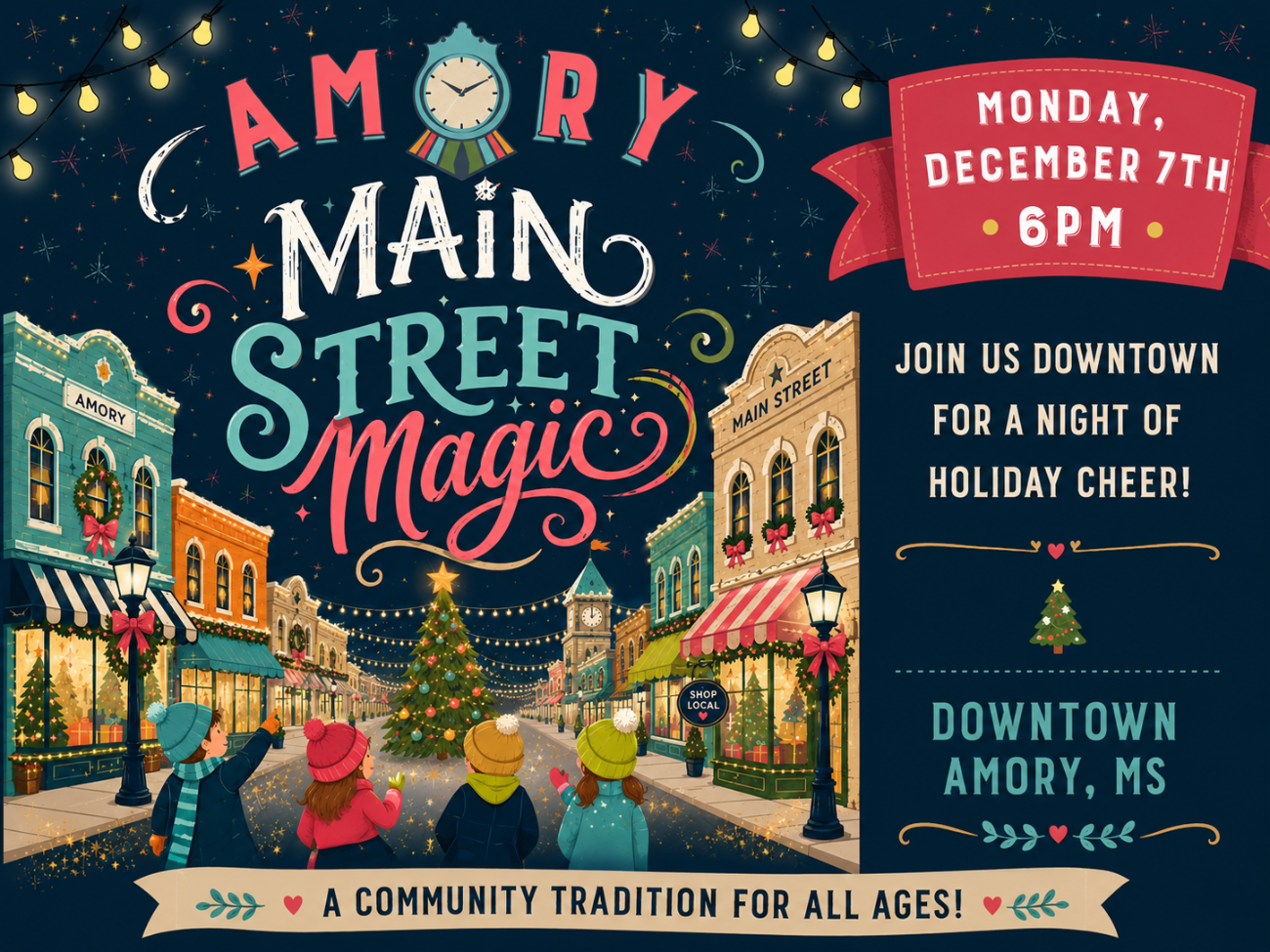 Amory Main Street Christmas Parade: Main Street Magic