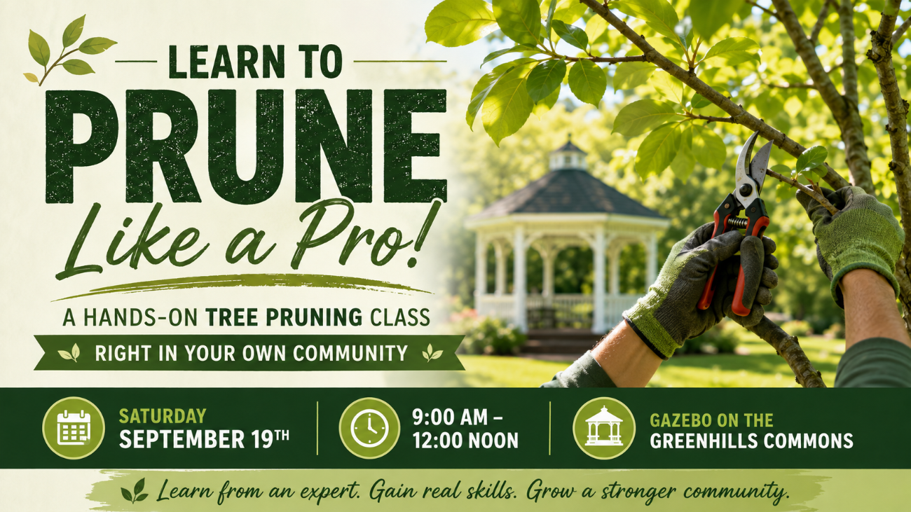 Village of Greenhills Tree Pruning Class