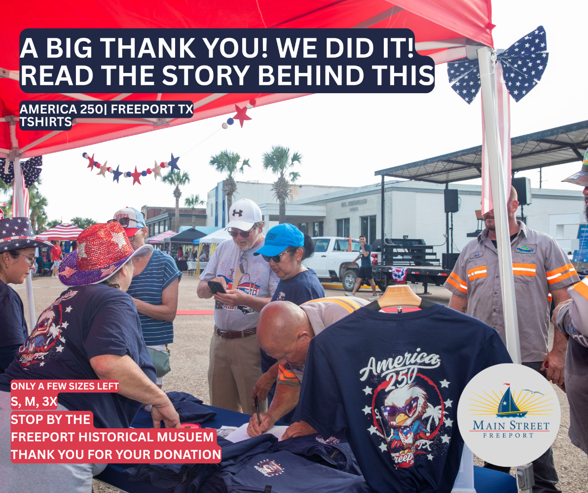 Freeport Celebrate America 250 T-Shirt Sale Fundraiser