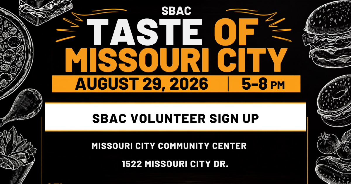SBAC Volunteer Sign-Up | Taste of Missouri City 2026