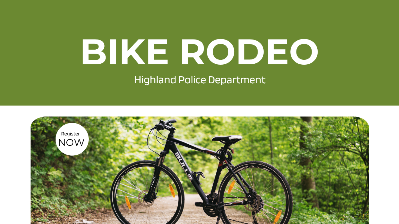 Highland Police Department Bike Rodeo
