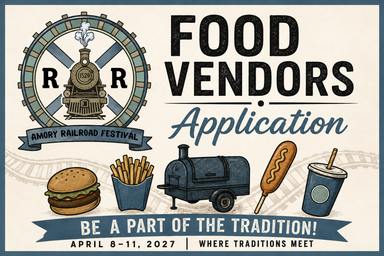 Amory Railroad Festival Food & Specialty Vendor Application