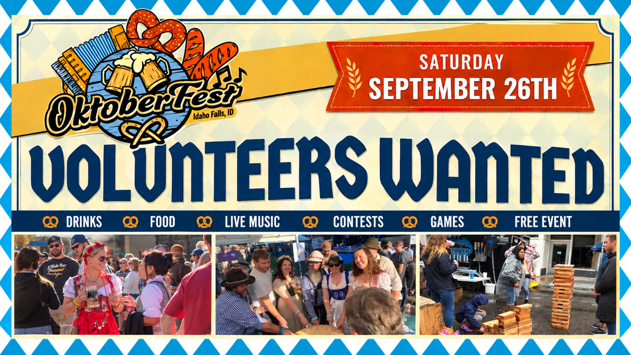 Volunteer at Oktoberfest 2026 in Downtown Idaho Falls