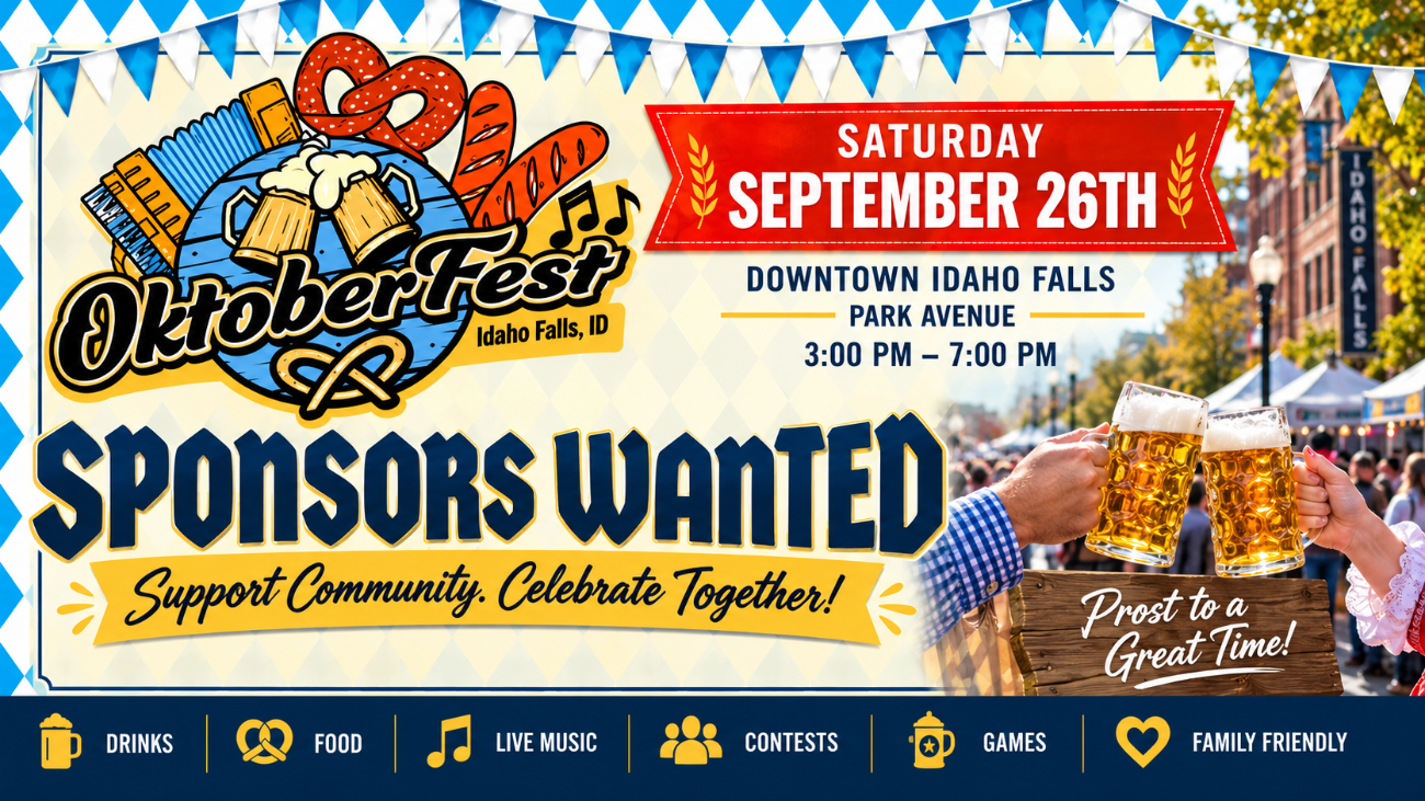 Sponsor the Oktoberfest 2026 in Downtown Idaho Falls