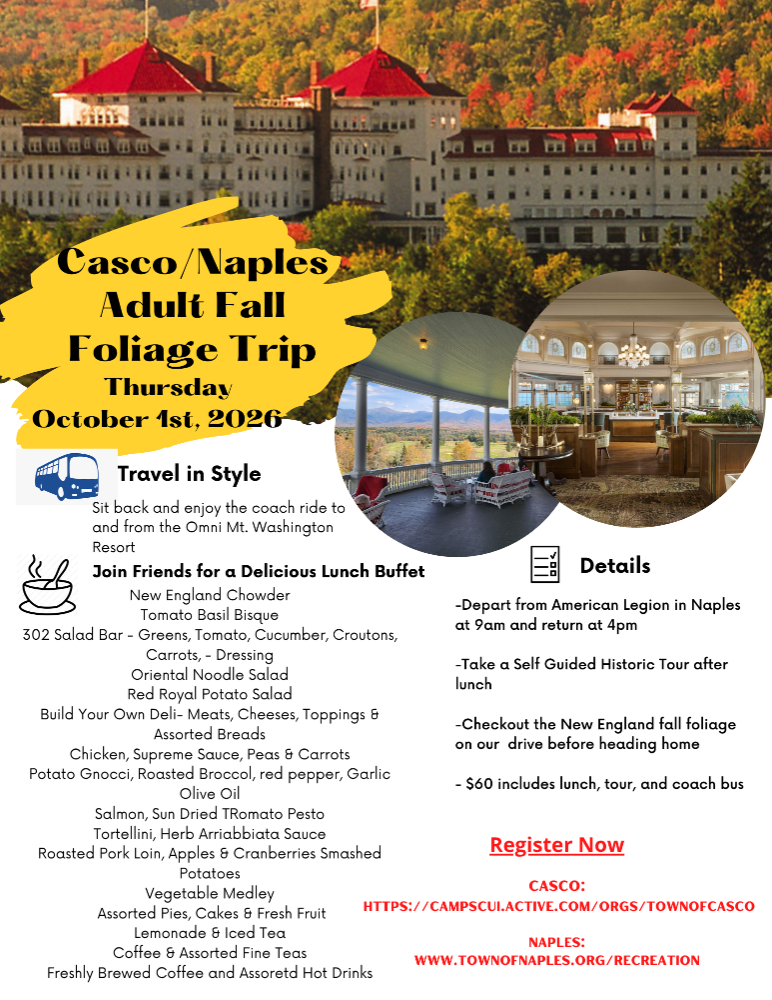 Fall Foliage Trip 2026