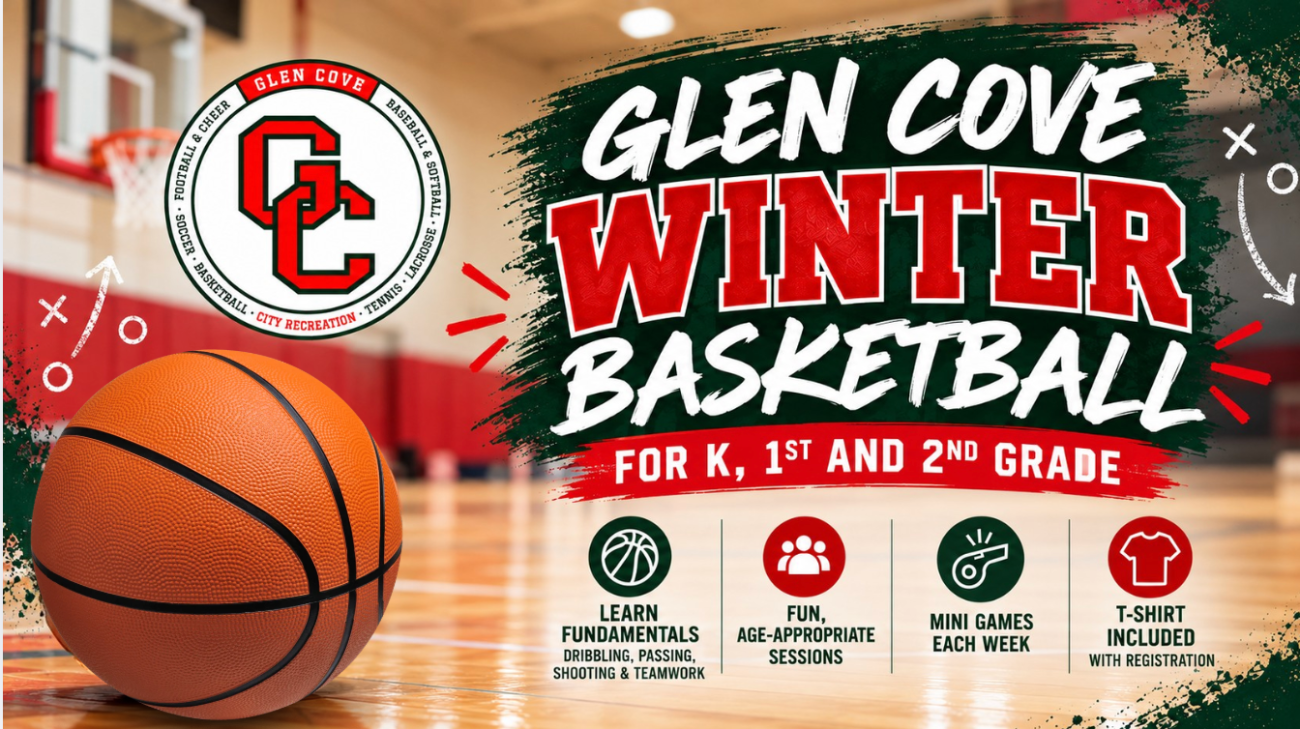 🏀 Glen Cove Winter Basketball (Grades K, 1 and 2)