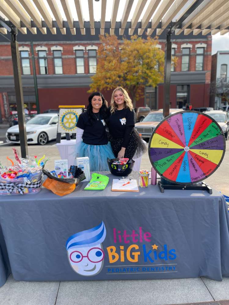 Table at Downtown Trick or Treat Harvest Fest