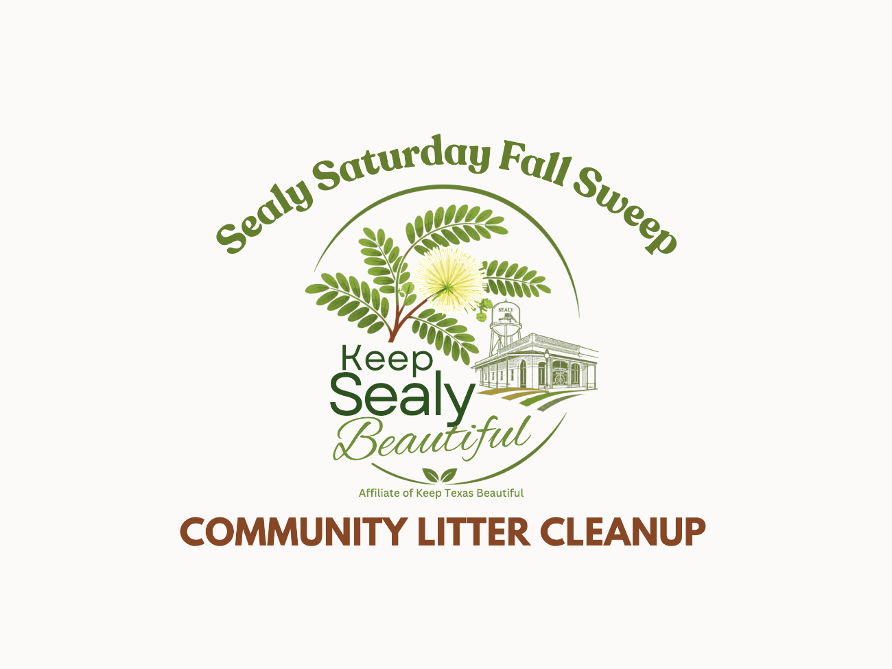 Sealy Saturday Fall Sweep Litter Cleanup