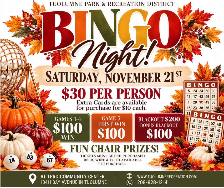 Bingo November 21st 