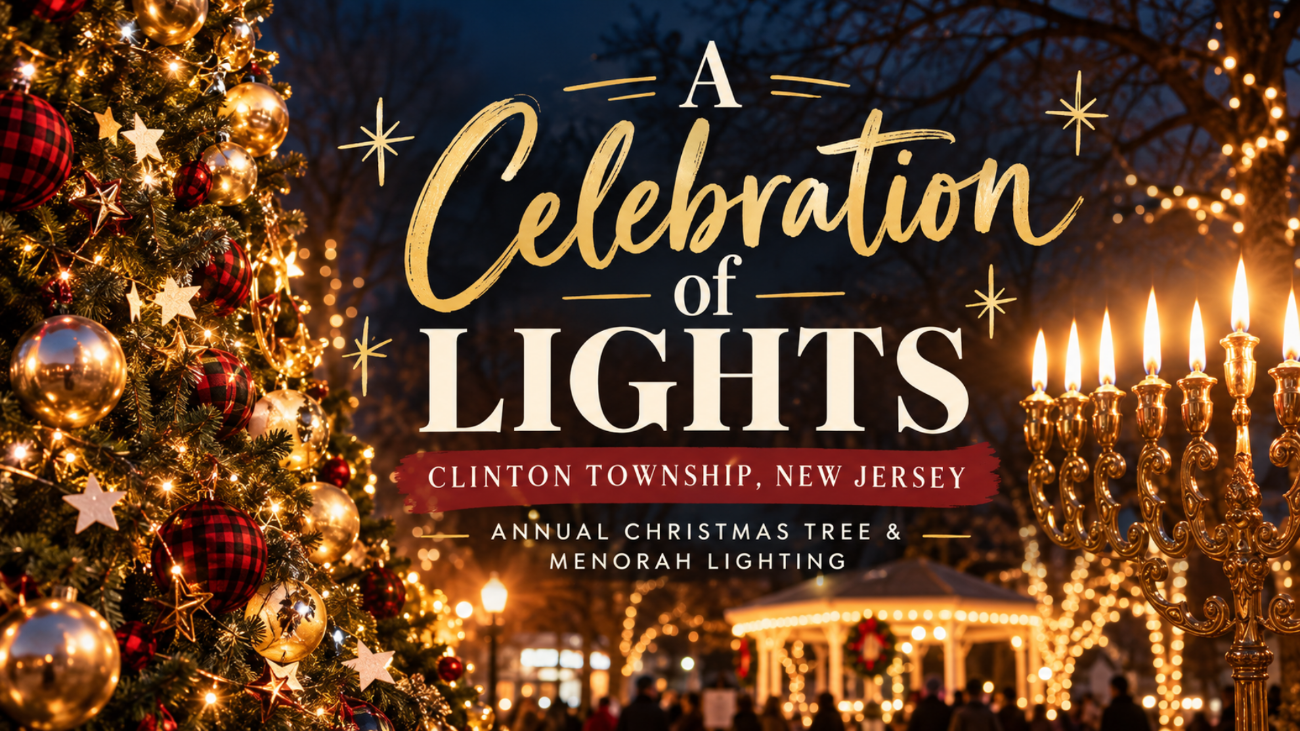 A Celebration of Lights Clinton Township, New Jersey Annual Christmas Tree & Menorah Lighting