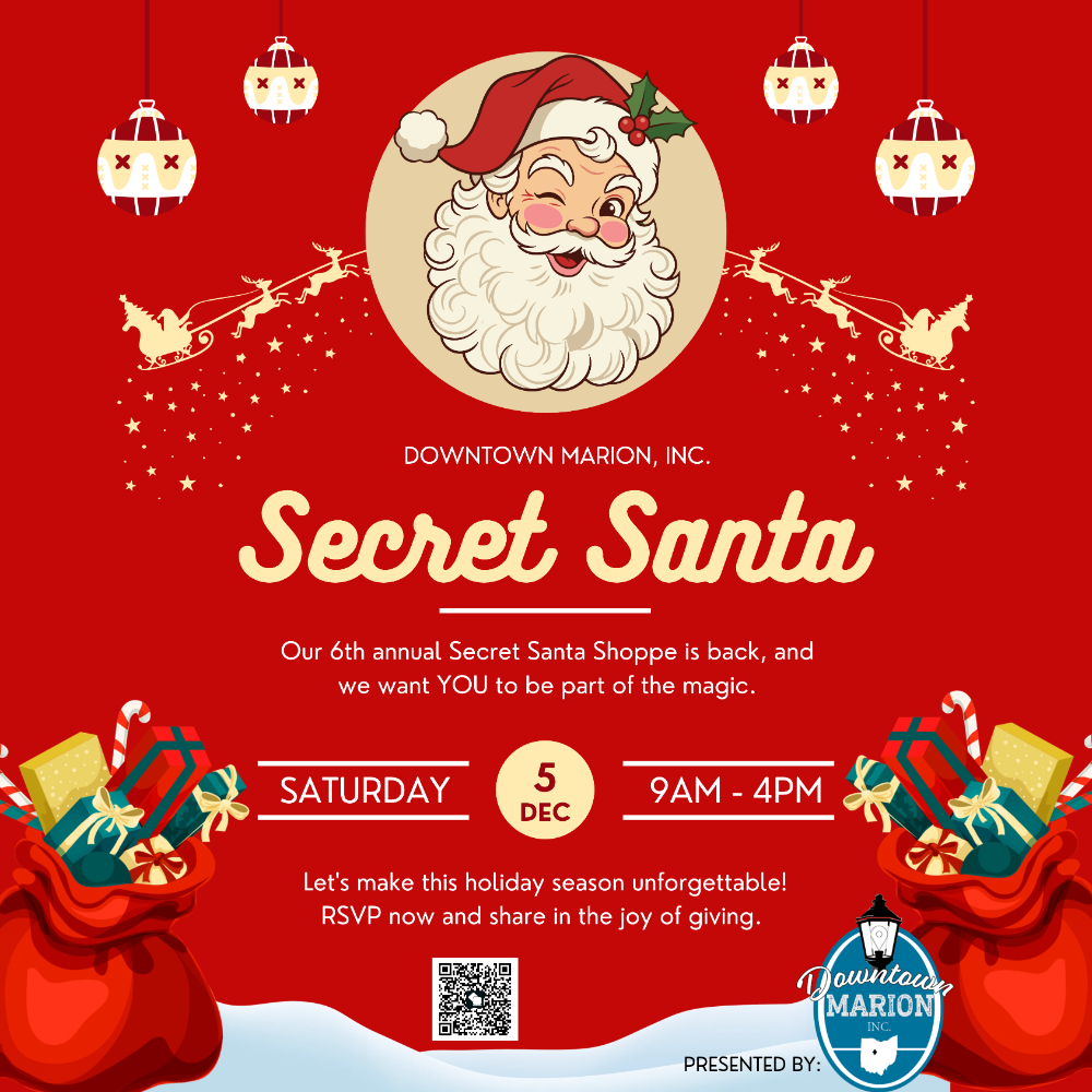 Downtown Marion, INC. Secret Santa Registrations