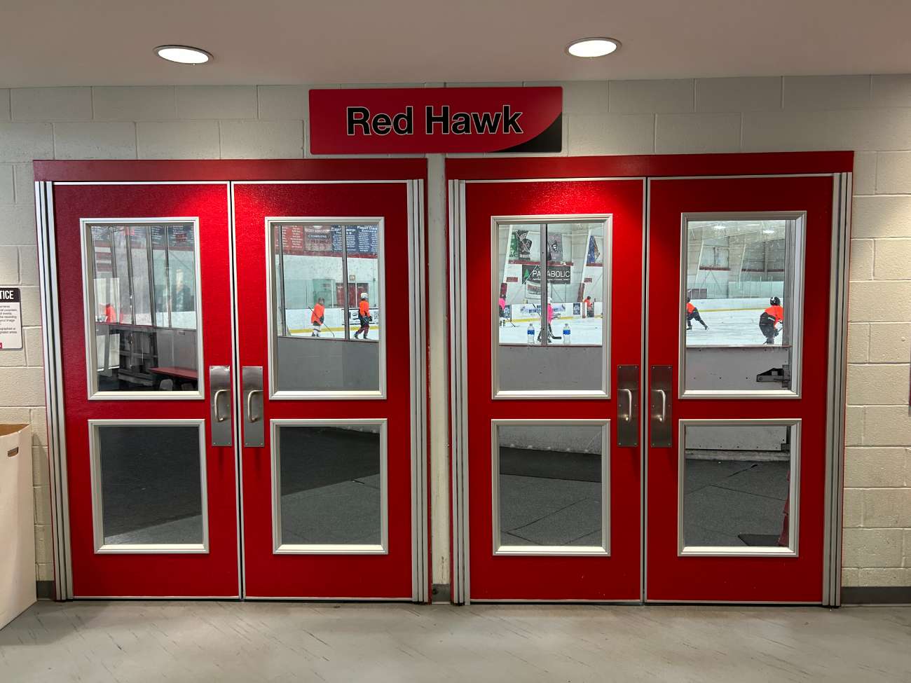 Arena Entry Door Signage