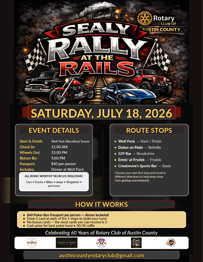 Poker Passport - Rally at the Rails