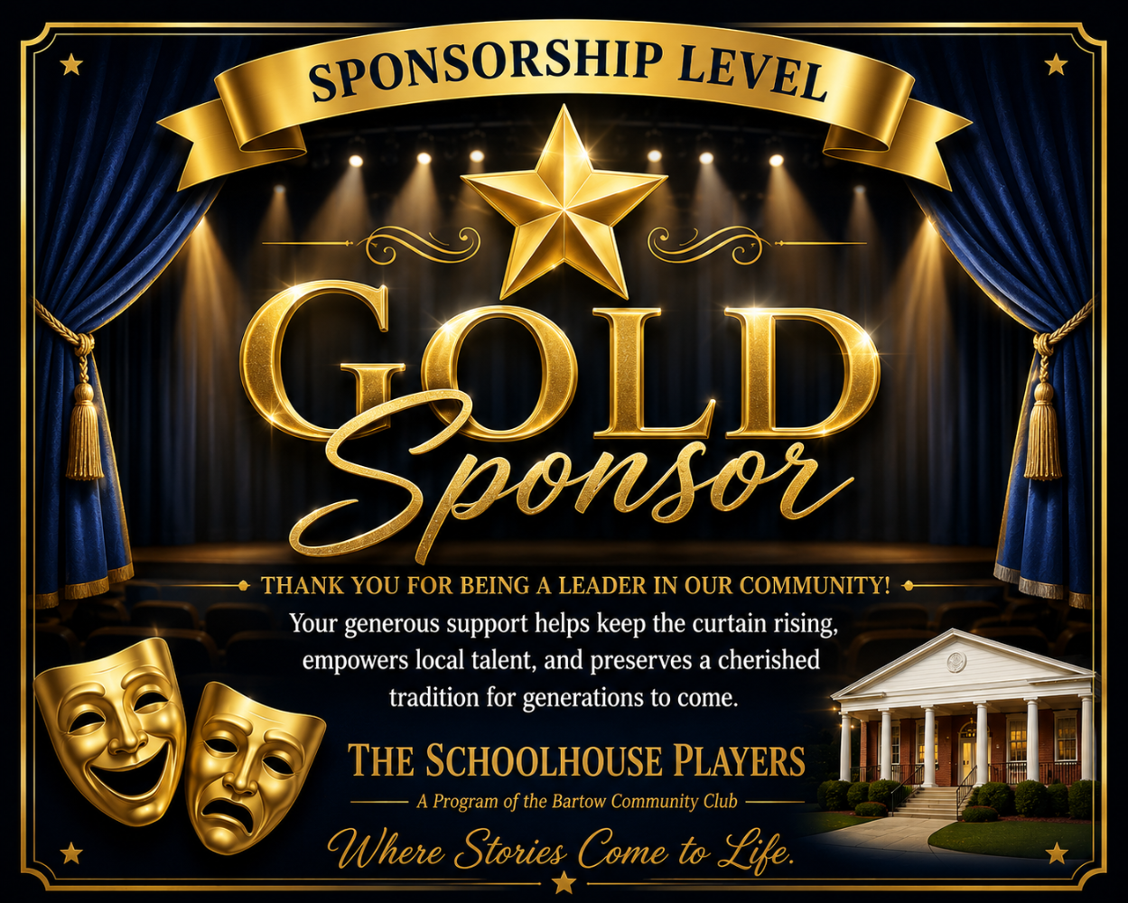 🌟 Gold Sponsor – $500–$999