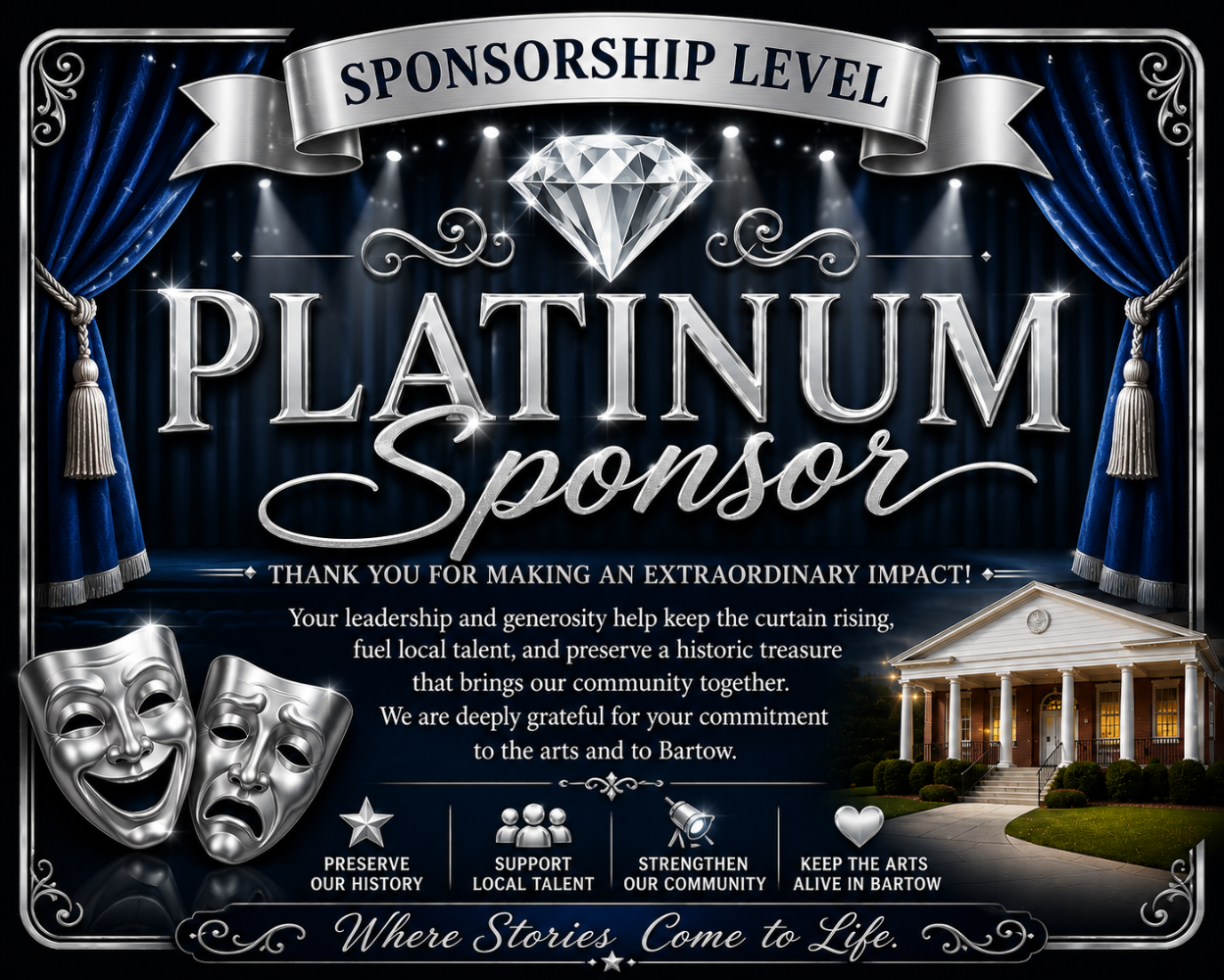 ⭐ Platinum Sponsor – $1,000+