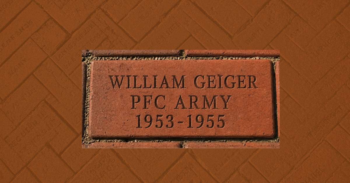 Service Set in Stone - Engraved Paver