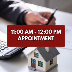 11:00 AM–12:00 PM Appointment
