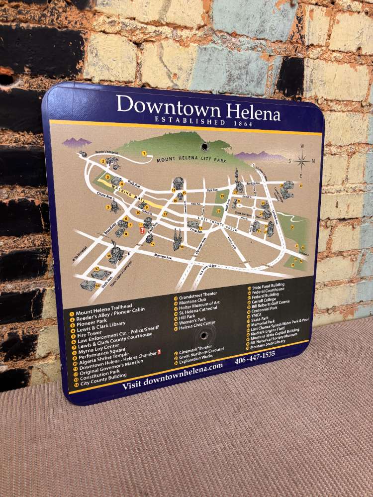 Square Map Signs 