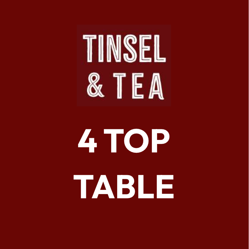 4 Top Table -  2:00pm - 3:00pm