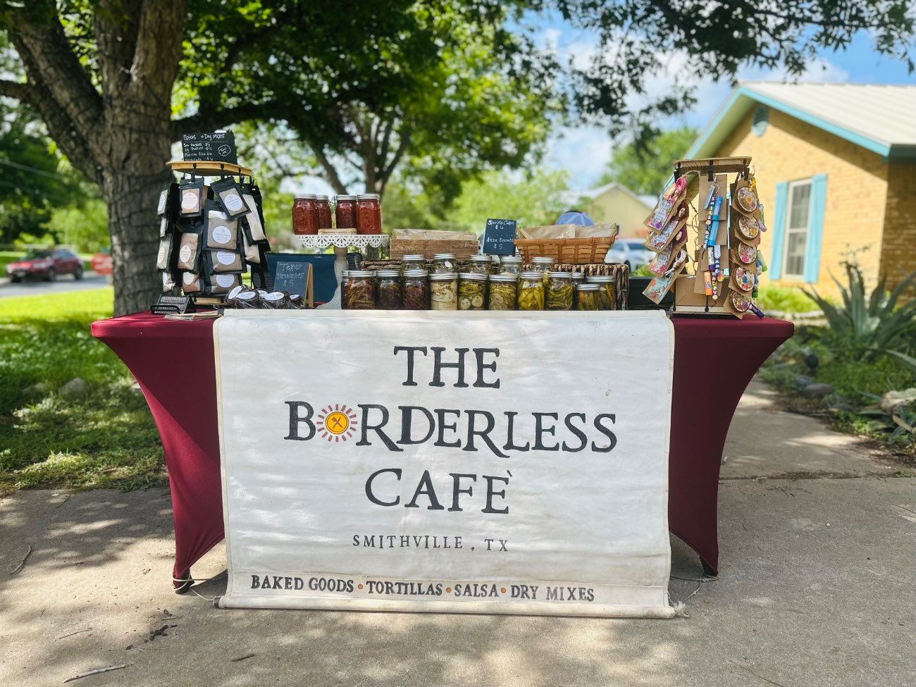 Table with products/services for sale (Vendor)